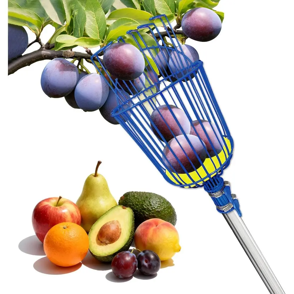 

ruit Picker Upgraded Round Claws Can Reduce ruit Damage Lengths rom 5 to 13 eet ruit Picker Pole with Basket Adjustable Suitable