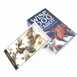 Cartas de Tarot para perros, juego de mesa completo en inglés, juego de cartas de oráculo para fiesta familiar, novedad