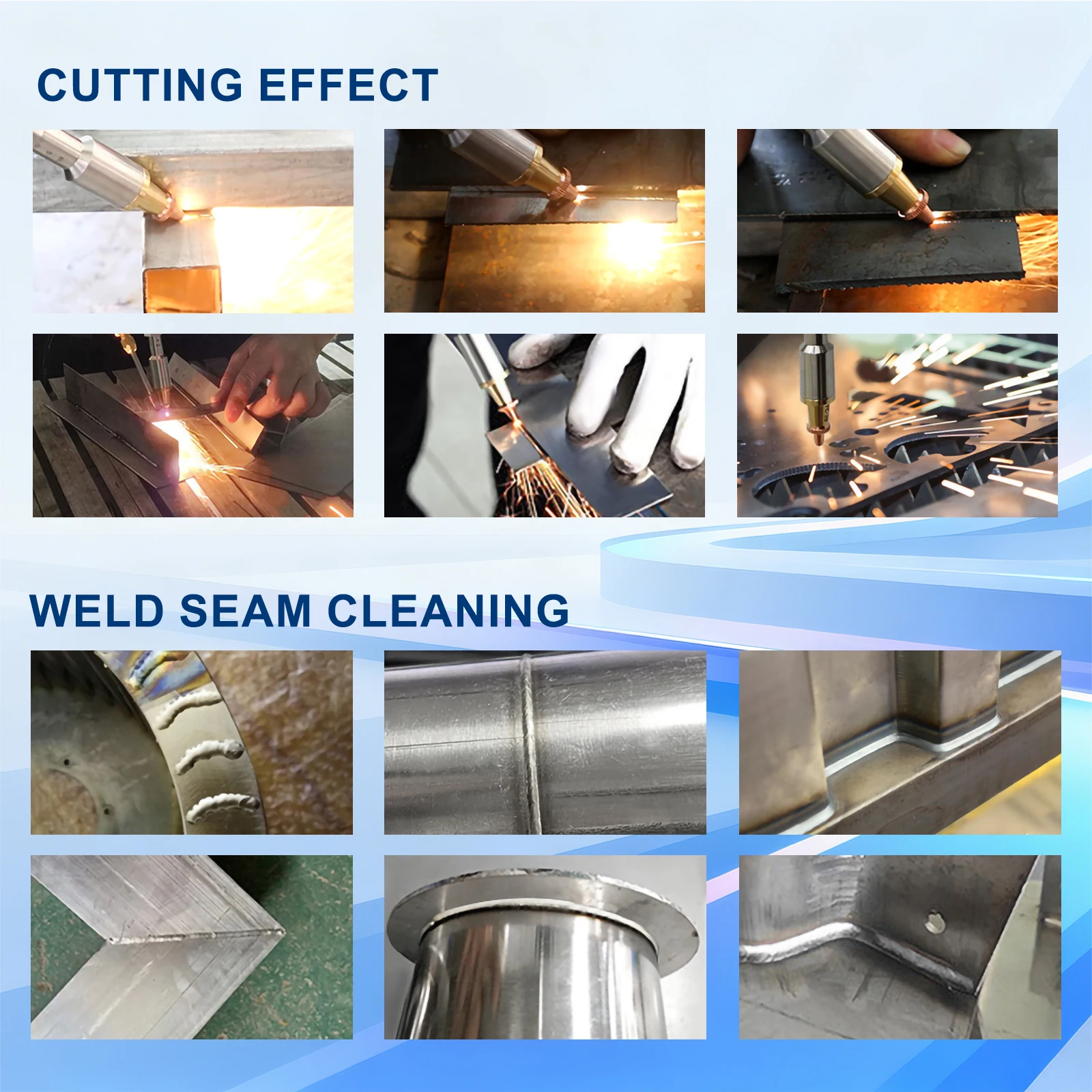 3000W Raycus Laser Welder Dual Wire Feeder 4 in 1 Laser Welding Cleaning Cutting for Metal Double Pendulum Laser Welding Machine