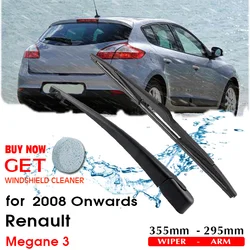 BROSHOO Car Rear Wiper Blades Back Windscreen Wiper Arm For Renault Megane 3 (2008 Onwards) 355mm,Windshield Auto Styling