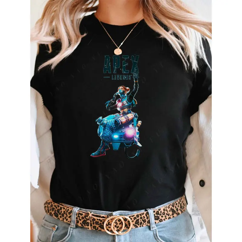 تي شيرت Ropa De Mujer Apex Legends Game تي شيرت رجالي ملابس رسمية-website Camisetas جرافيك تي شيرت عتيق جديد في بلايز وتيز #5