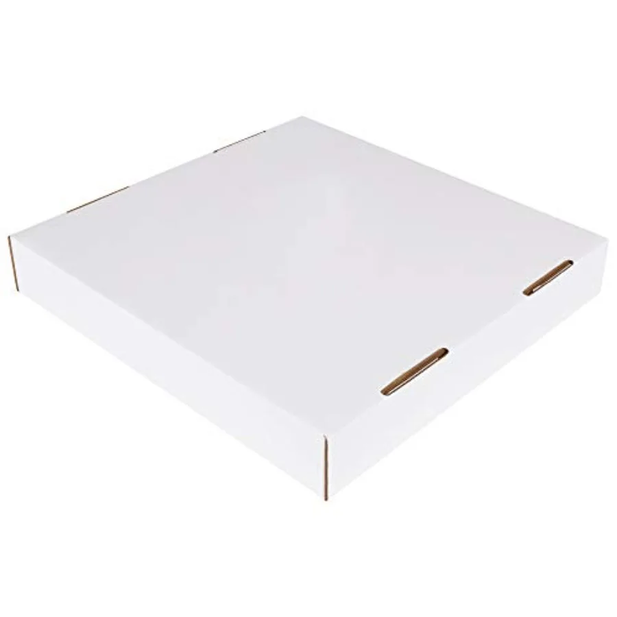 

or Corrugated Cardboard and Recycling Bin s 10-Pack 18"L x 18"W x 3"H White Reusable and Disposable Garbage for Parties and Out