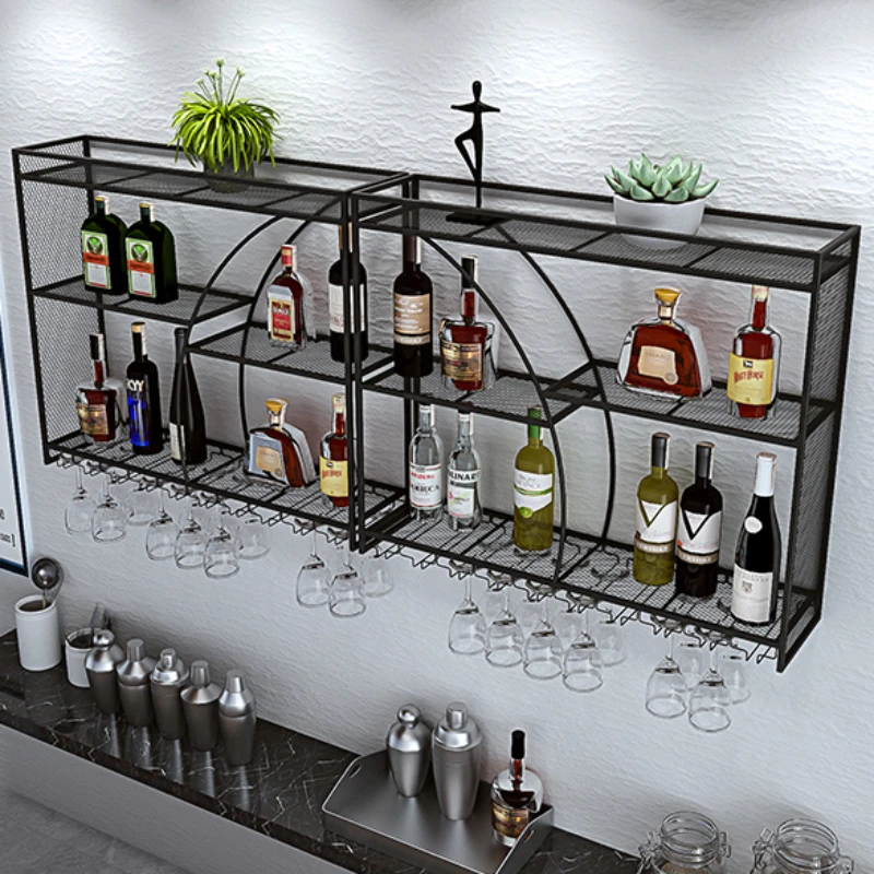 Kitchen Cabinet Free Shipping Mobile Bar Canteen Furniture Wall Wooden Drinks Modern Alcohol Mini Cabnet Wine Bars Shelves Home