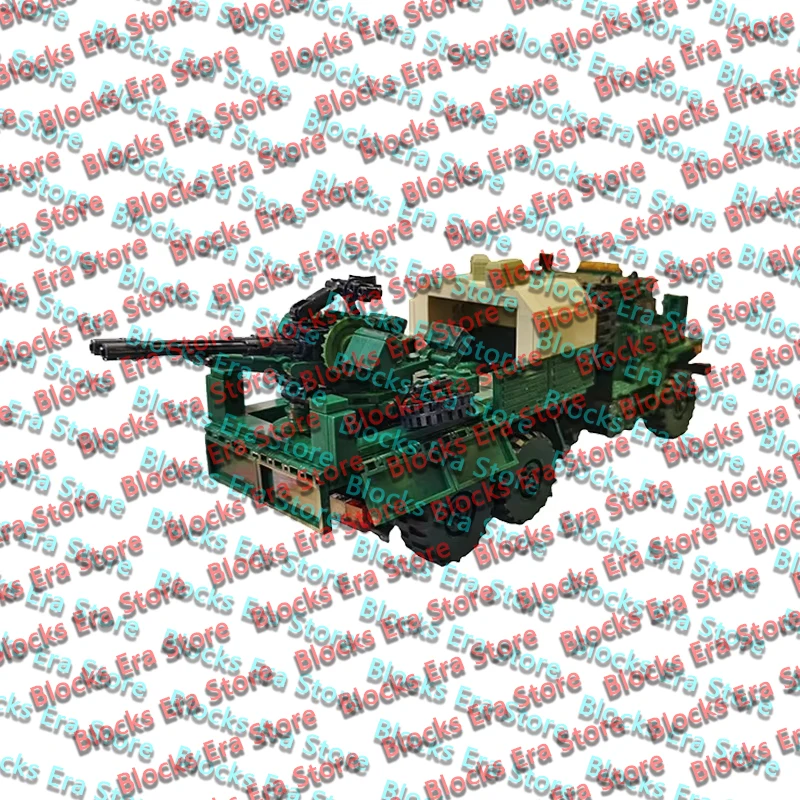 QWERT Military Transport Truck Model MOC Building Bricks War Equipment Style Modular Technology Gifts Holiday Assemble Toys Suit