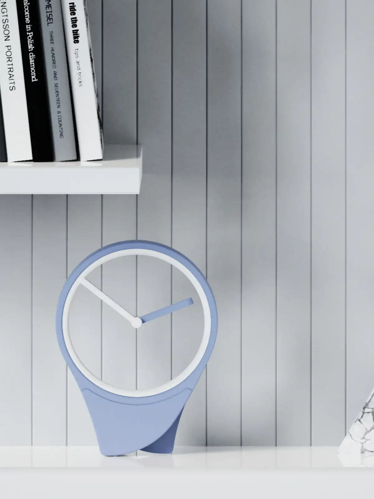 Reloj flotante: Reloj de escritorio minimalista y sofisticado sin esfera