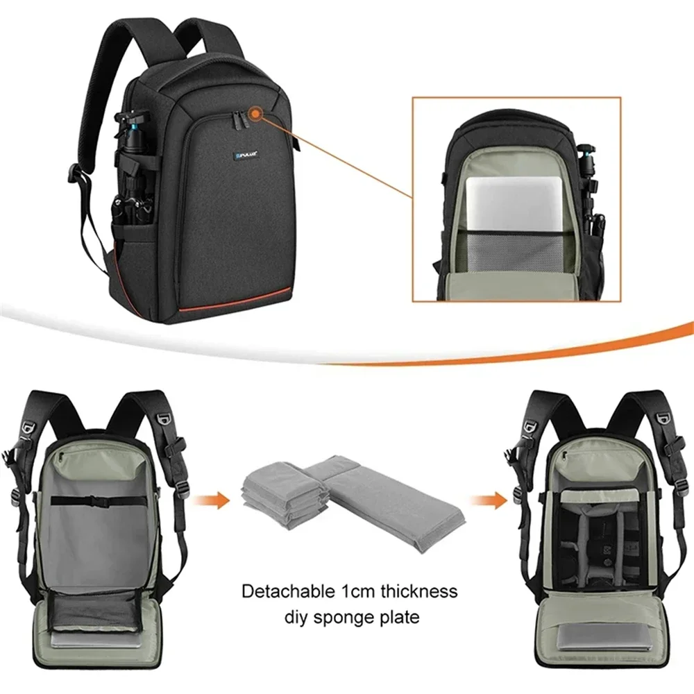 Camera Backpack Outdoor Portable Waterproof Photography Backpack Suitable for SONY, Canon, Nikon, Lens, Universal Joint, Drone