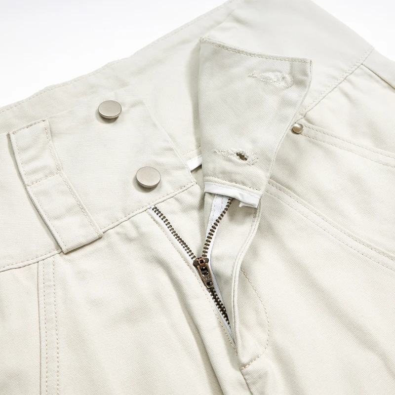 ผู้ชายคู่เอวStreetwear Vintageแฟชั่นหลวมสบายๆขากว้างความยาวลูกวัวสั้นกางเกงผู้หญิงY2kกางเกงกางเกง