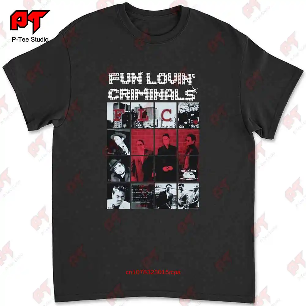 Fun Lovin' Criminals Band Alternative Rock Stereo Mc'S T-shirt JDDU