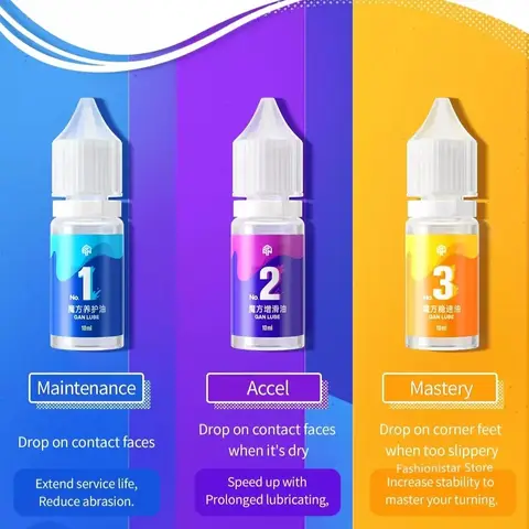 Gan 3x3x3 Magic Cube Gan Cube oil 3 sets L1 maintenance oil L2 additive oil L3 care oil