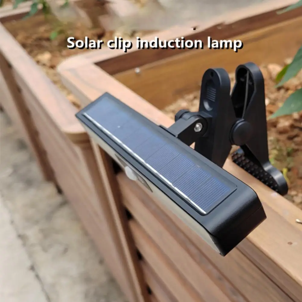 Impermeável LED Solar Paisagem Lâmpada, Stair Clip Luz, Indução Humana, Pendurado na parede, Casa, Ao ar livre, Jardim