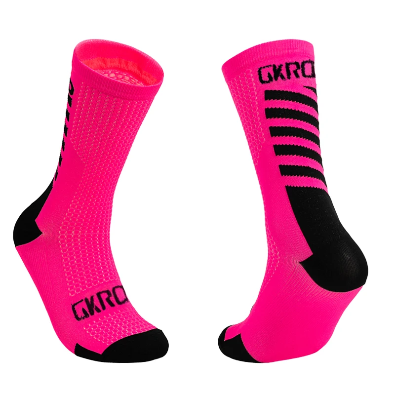 Gkrq Rad socken Männer Set Fahrrad Fußball Socken Männer Krankens ch wester Kompression Frauen Rennrad Professional Pack schwarz dunkel kniehoch – Detail 7