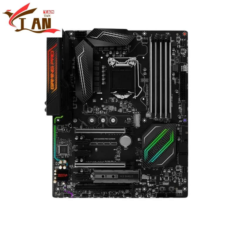 

For Z270 GAMING PRO CARBON Motherboard 64GB HDMI LGA 1151 DDR4 ATX Z270 Mainboard 100% Tested Fully Work Tan