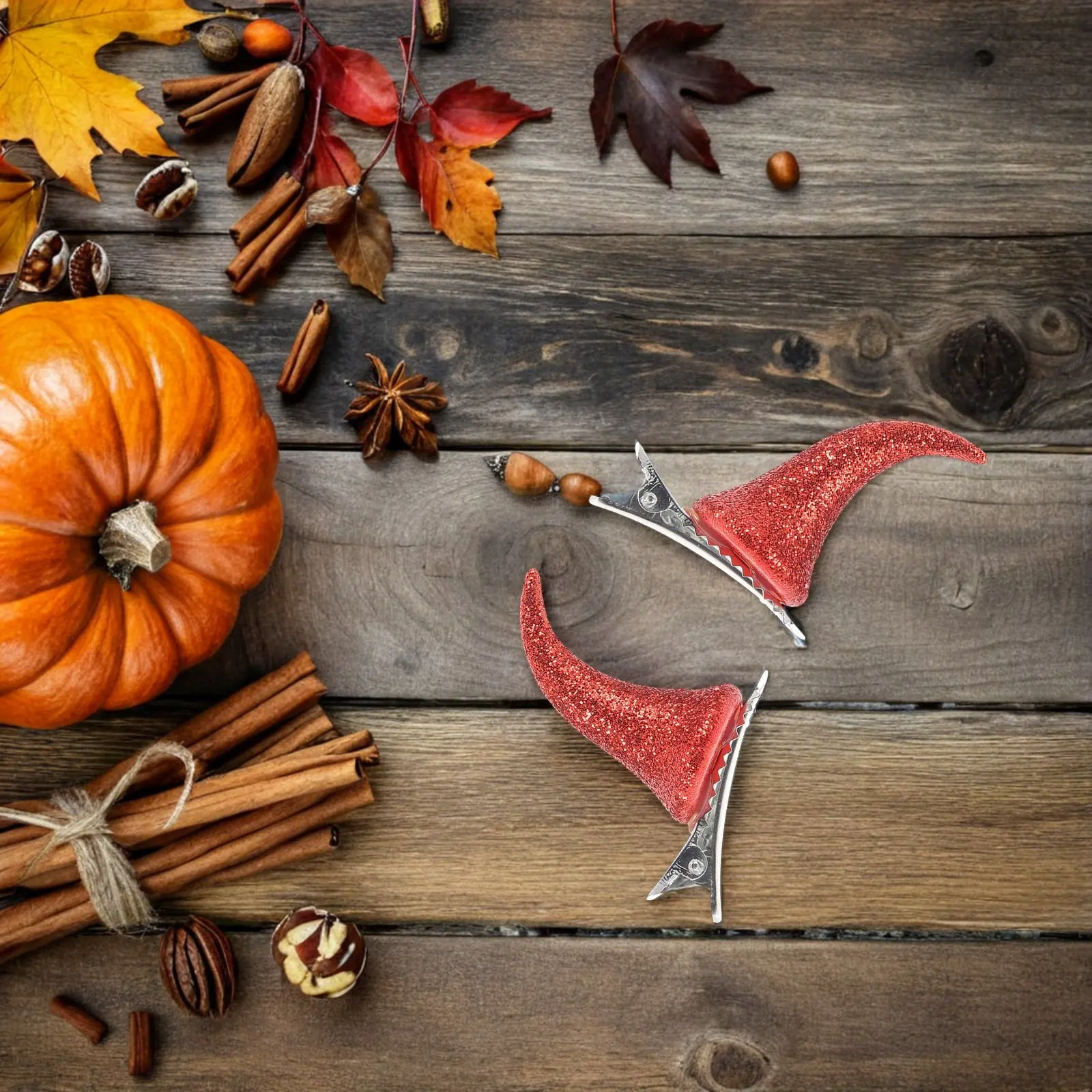 

4Pcs Glitter Devil Horn Hairpin Halloween Hair Clip Costume Party Hair Accessories Kids Adults Cosplay Horn Barrette Props