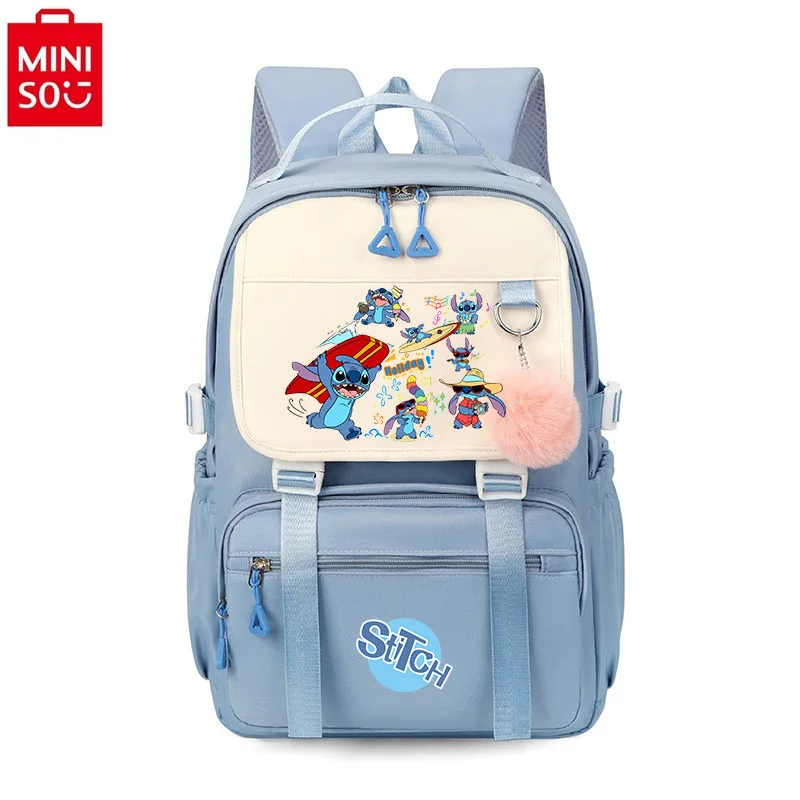 Mini-Ponto Disney Anime Mochila, Grande Capacidade, Carga Reduzida, Armazenamento Confortável, Estudante bonito dos desenhos animados