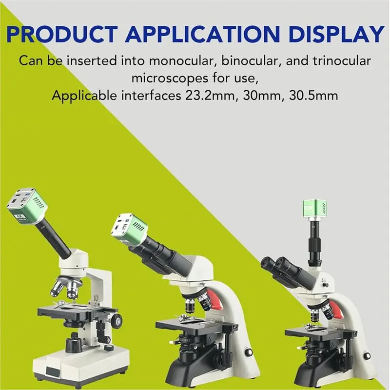 IDUD Microscope Adapter 0.5 X Electronic Eyepiece, 1 Set For CCD Cameras- 23.2Mm To 30Mm And 23.2Mm To 30.5Mm Adapter Kit