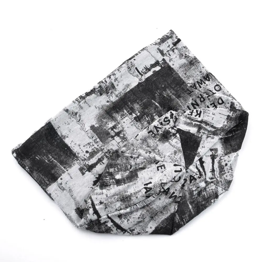Retro Graffiti Slouchy Beanie Hat Stretchy Tie-dye Skull Cap Beanie Hip Hop Punk Lined Beanie For Men Women