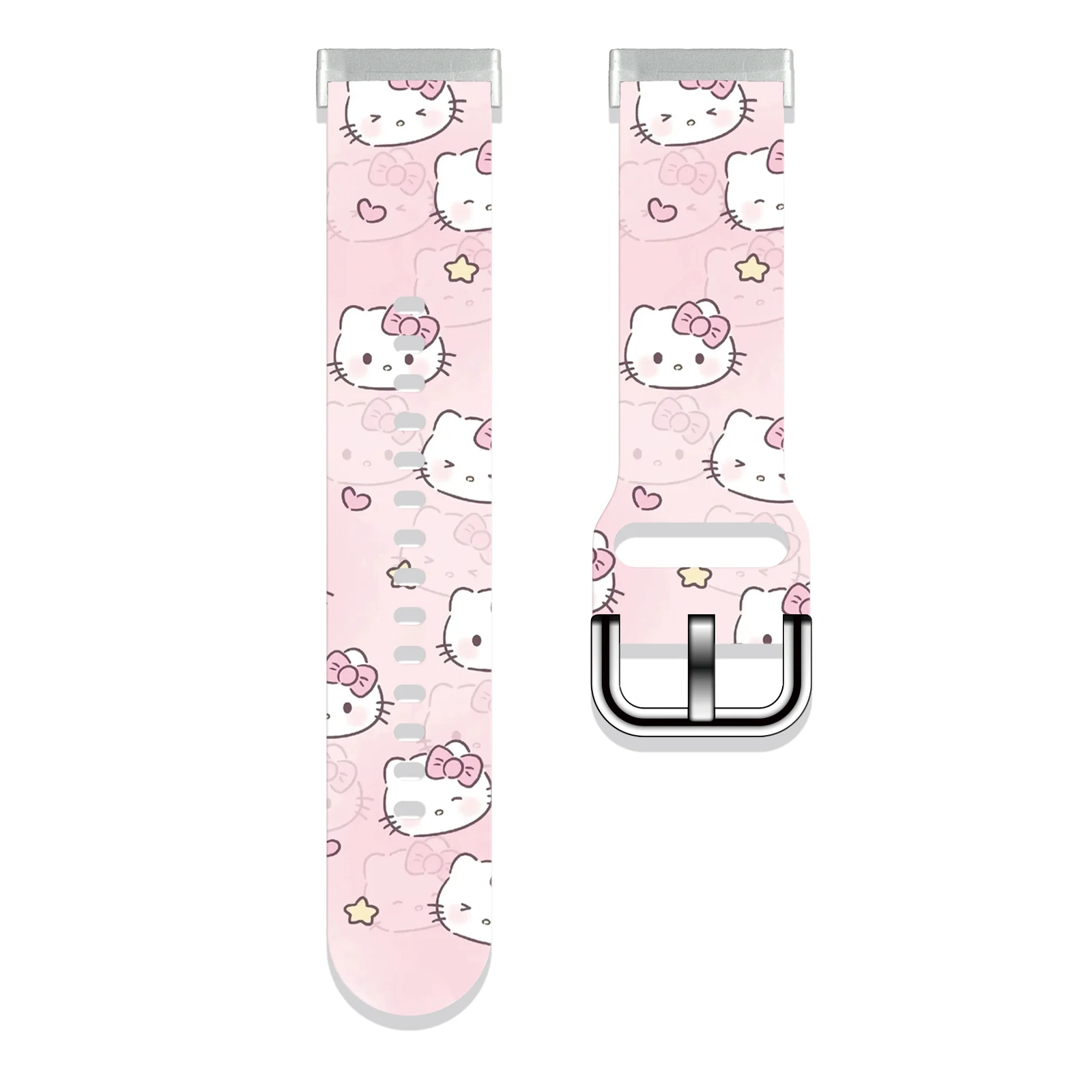 

Sanrio Series Hello Kitty Print Watch Band for Fitbit Sense 2/1 Watchband Replaceable Bracelet for Versa 3/4 for Women as a Gift