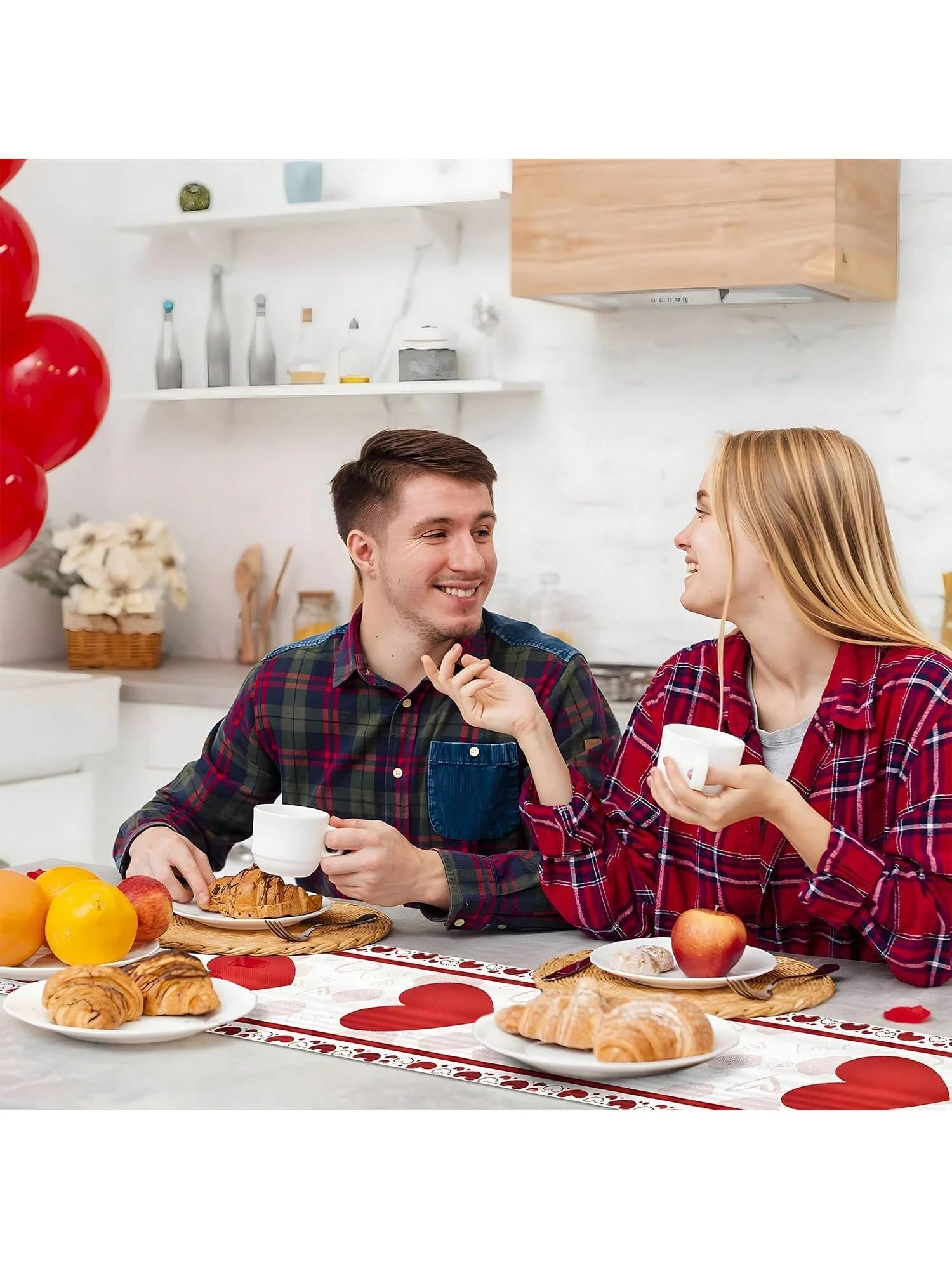 Heart Table Runners Romantic Styles For Valentine's Day Red Premium Table Runner For Romantic Dinners Anniversaries & Engagemen