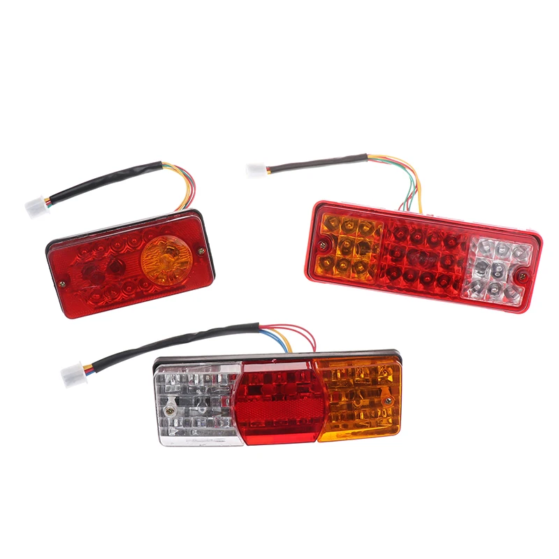 200*70mm 3 Color LED Rear Spoiler Light Universal Car Turn Signal Reverse Brake Warning Tail Light Stop Signal Lamps