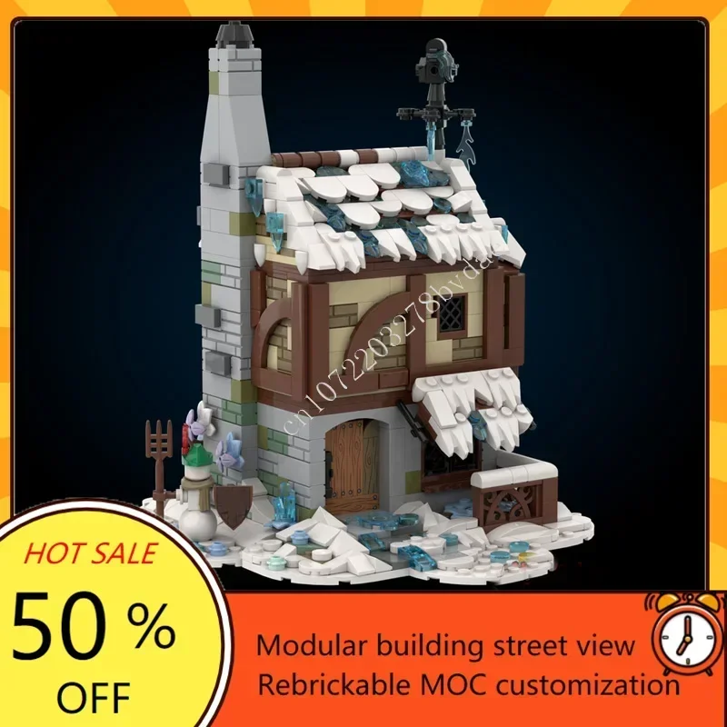 928 قطعة كوخ ثلجي مريح وحدات MOC لغز مخصص عرض الشارع الإبداعي العمارة لتقوم بها بنفسك تجميع نموذج تعليمي هدية #2