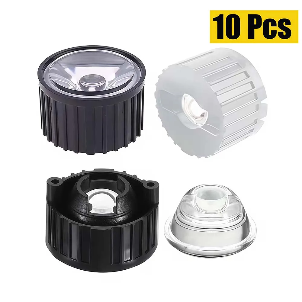 High Power 1W 3W 5W LED Lens 20MM PMMA Lenses With Bracket Reflector 8 15 45  90 120 Degree Reflector Collimator Convex Optical