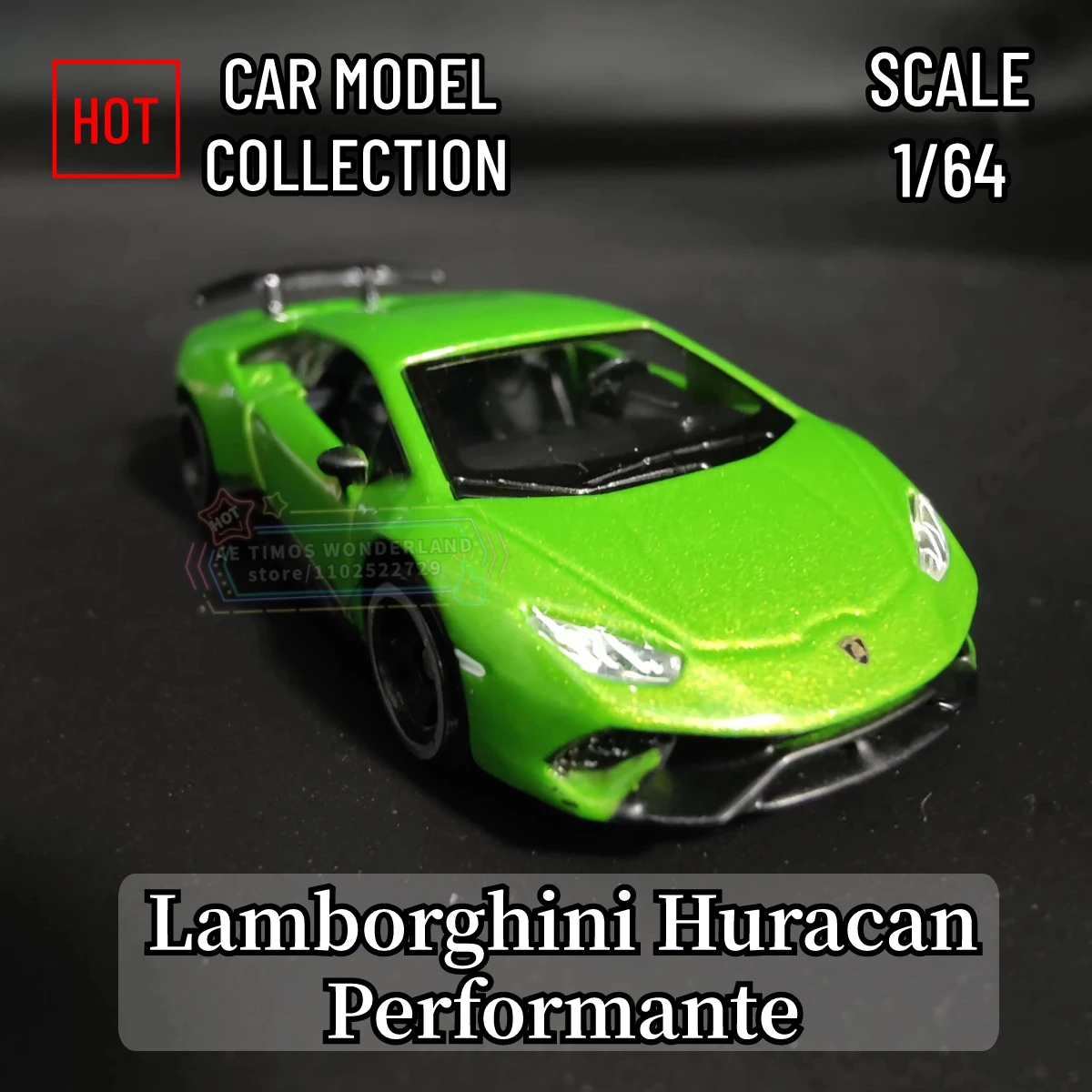 

Bburago 1:64 Lamborghini Huracan Performante Replica Diecast Model Car– Perfect Addition to Your Scale Car Miniature Collection