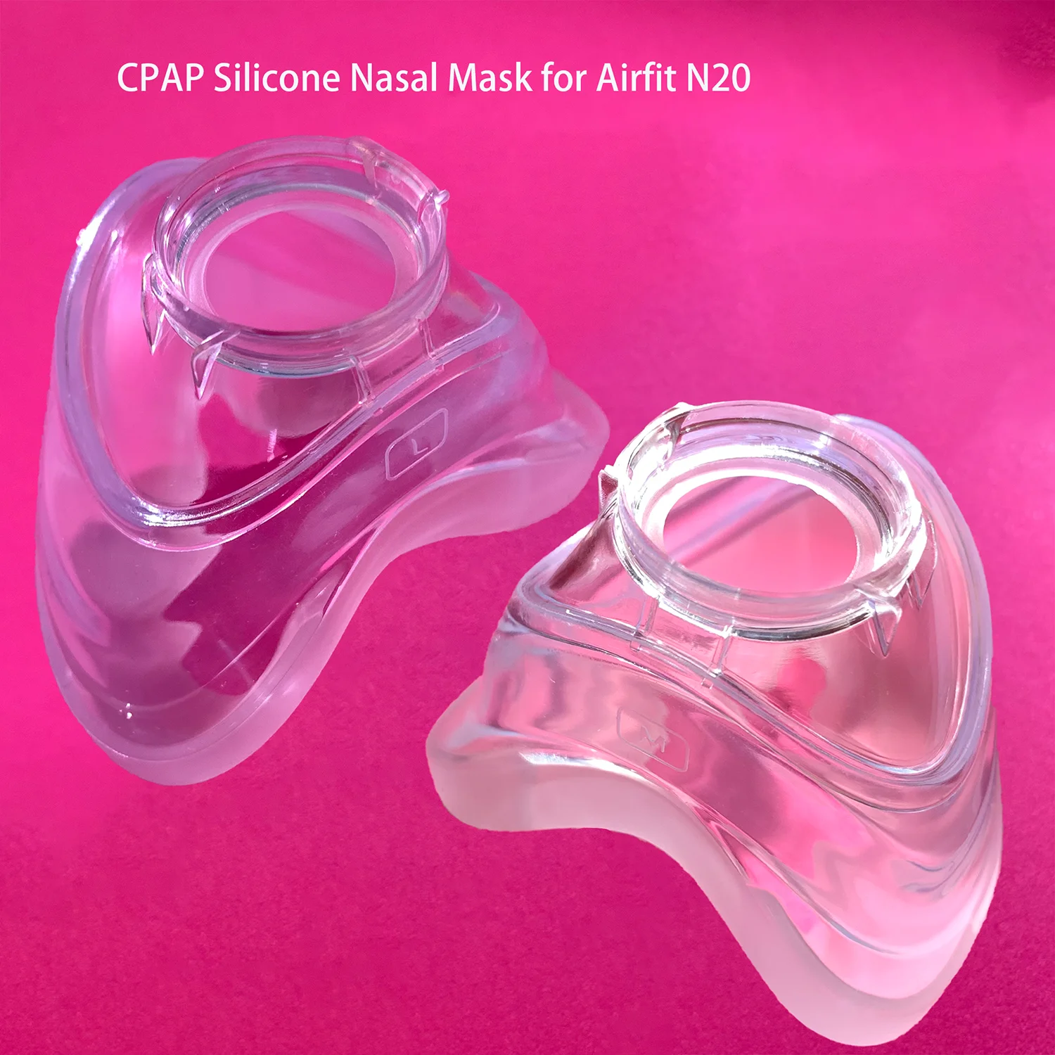 

CPAP Silicone Nasal Mask Replacement Cushion-2 pcs,Compatible Airfit N20,Enhance Sleep Quality with Snug Fit on Original Frame