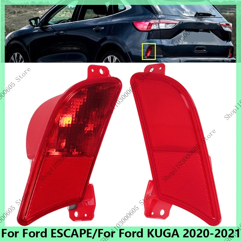 

Car Accessories For Ford ESCAPE 2020-2021 For Ford KUGA 2020-2021 Rear Bumper Light Rear Reflector Rear Fog Light