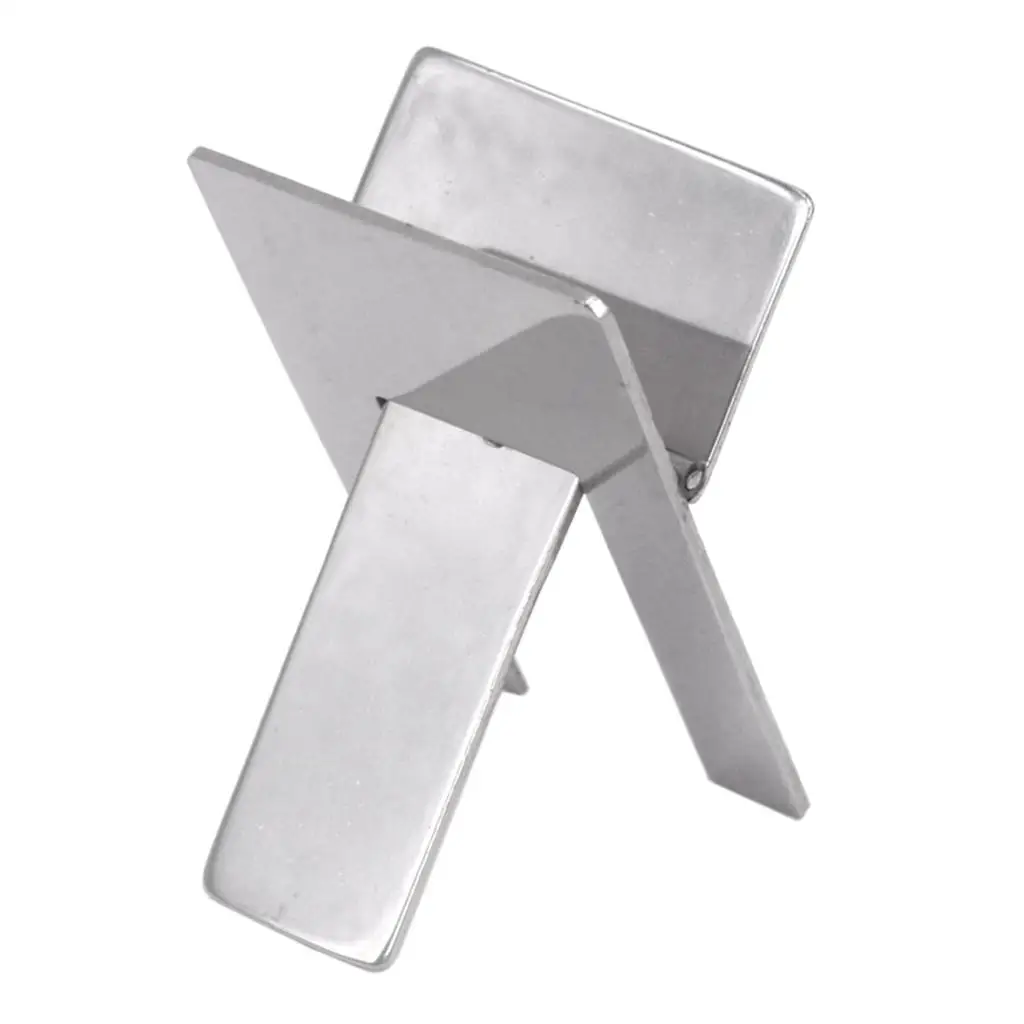 Stainless Steel Cigar Stand Holder Foldable Showing Cigarette Cigar Rest