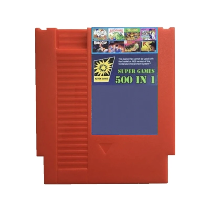 

500 in 1 Game Cartridge for NES Console 72Pins Video Game Card