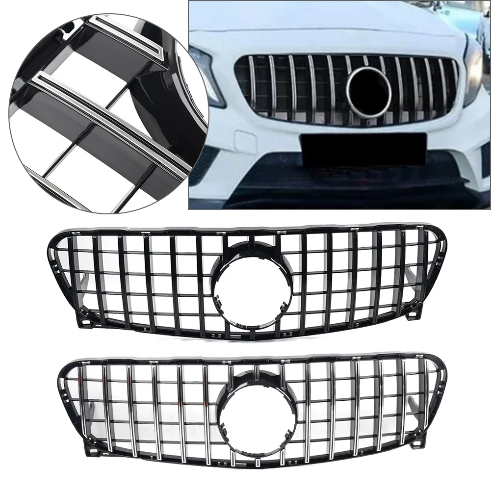 

GTR Style Car Front Bumper Radiator Upper Grille Grill For Mercedes Benz GLA Class X156 GLA180 GLA200 GLA250 2014 2015 2016