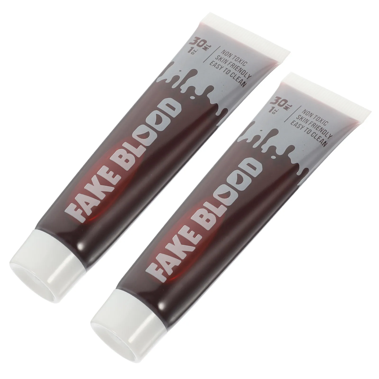 

Fake Blood 2 Bottles Halloween Costume Horror Realistic Red Color Easy Wash Off Cosplay Party Supplies Fake Blood