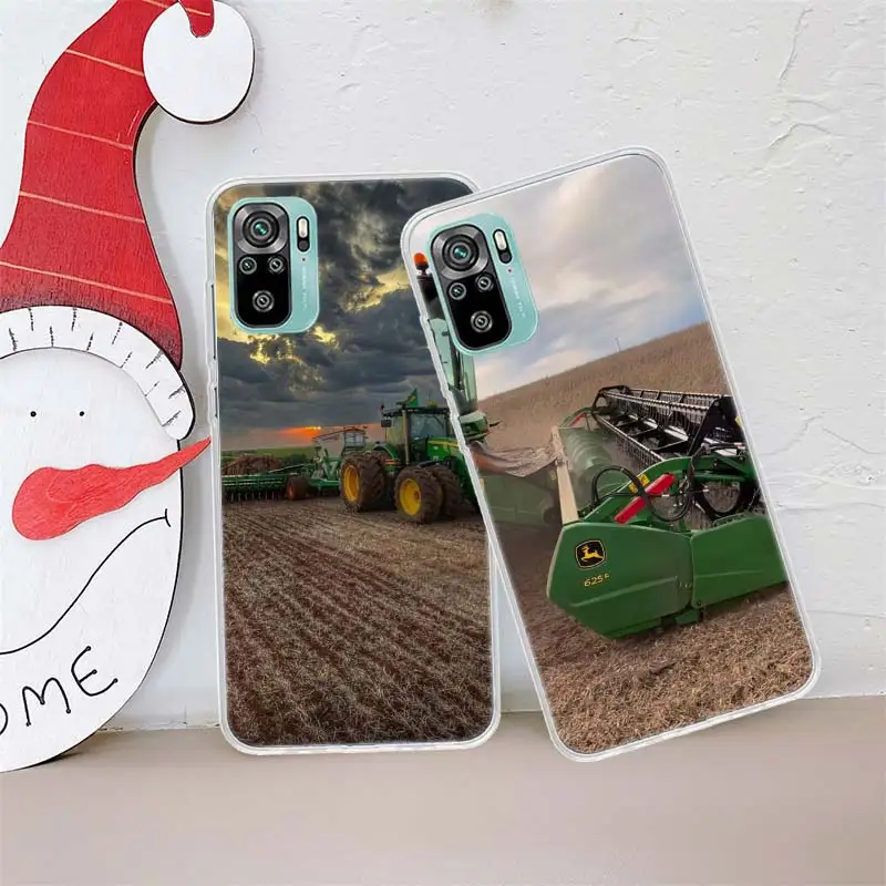 Farm Machinery Harvesters Phone Case For Xiaomi Poco X3 NFC X4 F4 GT M3 M4 M5 M5S X7 X5 X6 Pro 5G Mi F6 F5 F3 F2 F1 Silicon Cove