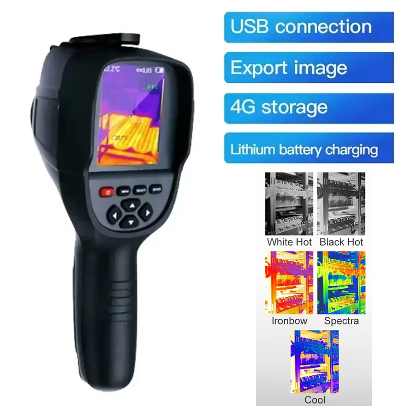 GW256 Nuovo termometro portatile Termocamera a infrarossi Termografo digitale HD Nuovo nel 2024 Tester per tubi di riscaldamento a parete per