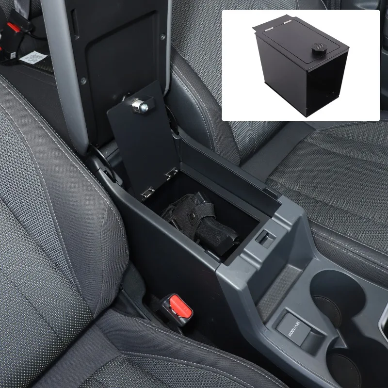Aluminum Alloy  For 2024+ Subaru Crosstrek Center Console Armrest Storage Box Safe Car Accessories