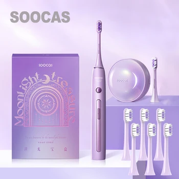 SOOCAS X3 프로 소닉 전동 칫솔, 배터리 수명 180 일, UVC 살균 ipx7 방수 미백 자동 칫솔 