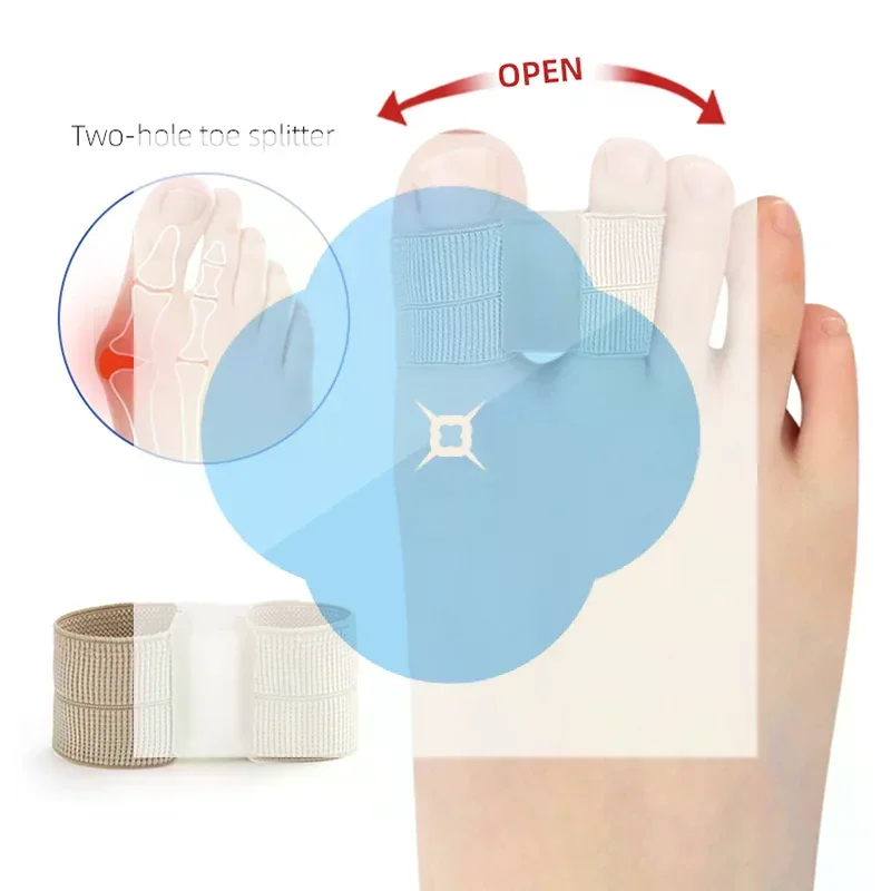 1Pcs Foot Care Tool Silicone Toe Spreader Separator Bunion Hallux Valgus Corrector Thumb Finger Correction Straightener