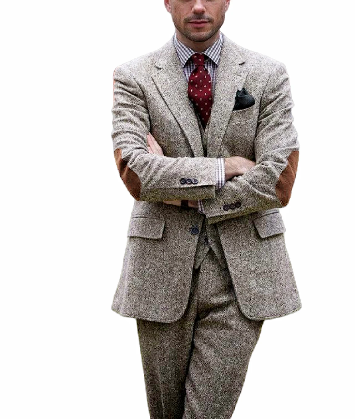 England Style Blazers Men Square Handkerchief Woolen Hankies Silk Hanky Business Men's Suits jacket Tailor Made Hot Sale New
