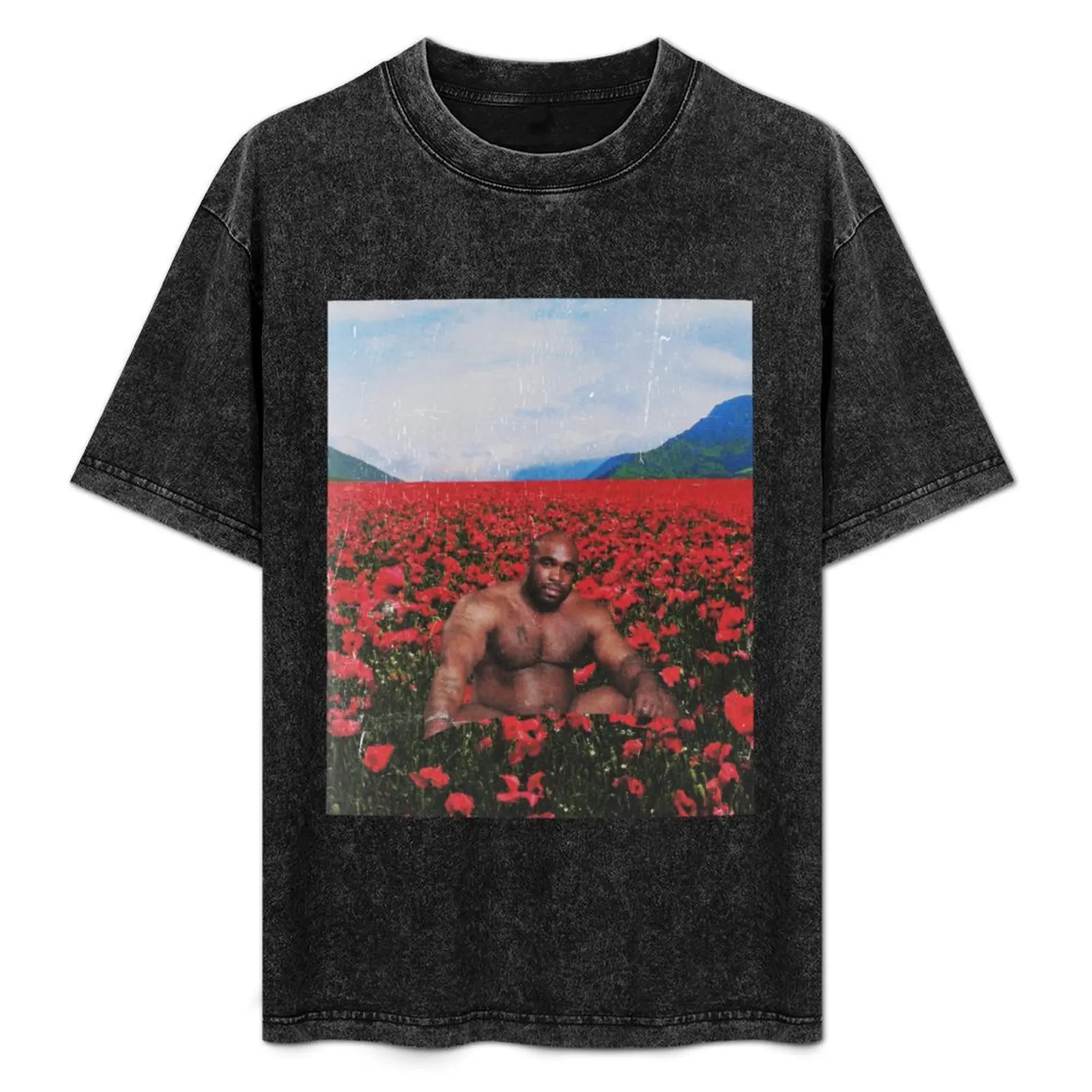 

Barry Wood on a Flower Field T-Shirt Christmas Casual Tee Shirt
