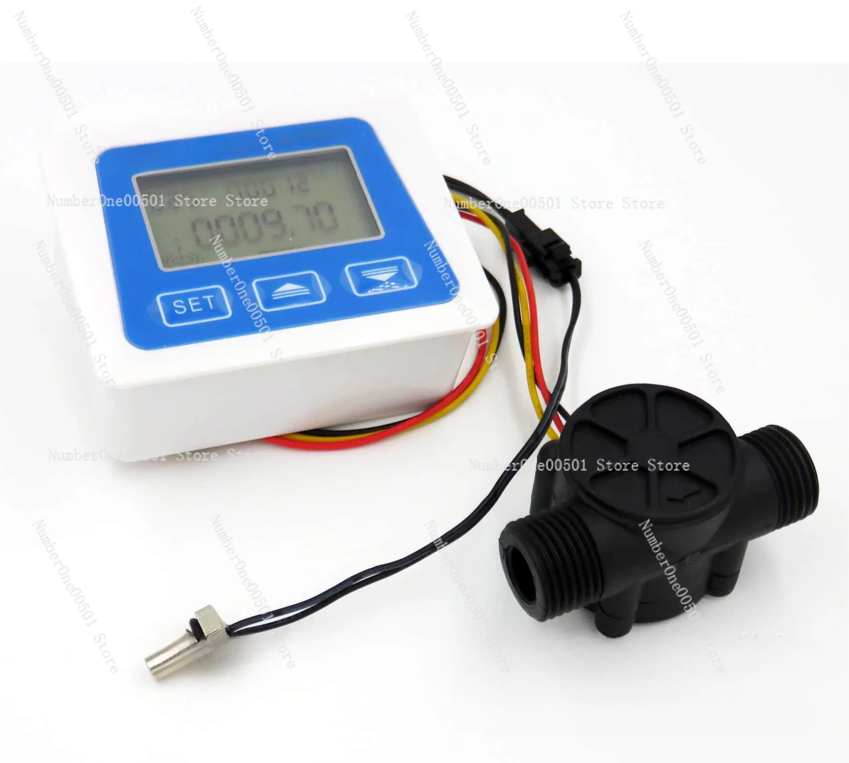 Digital Display Flow Meter Intelligent Electronic Water Meter 4 Points Water Flow Sensor Water Meter Flow Measurement