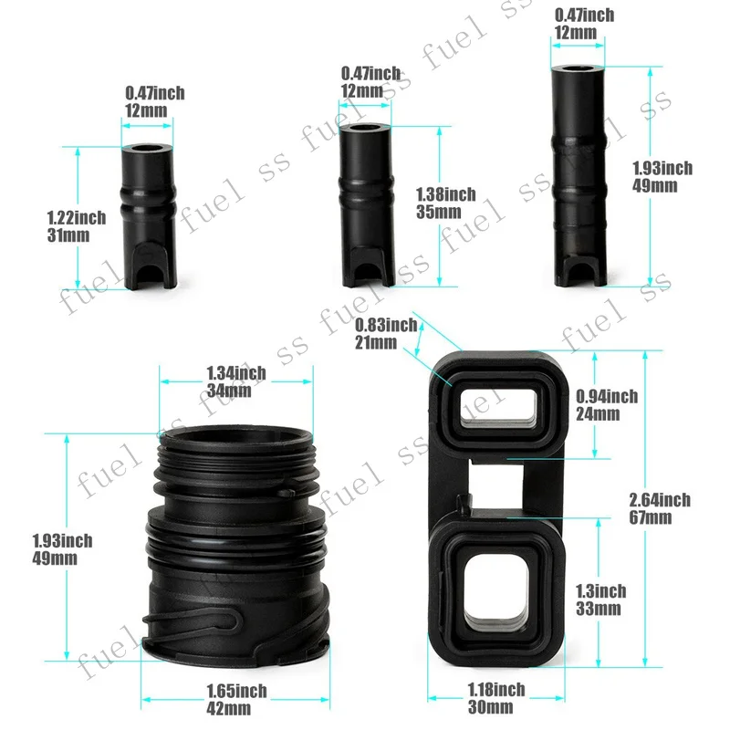 S+ Set 6X New Valve Body to case Sleeve Seal kit Mechatronic For BMW 6HP19 6HP21