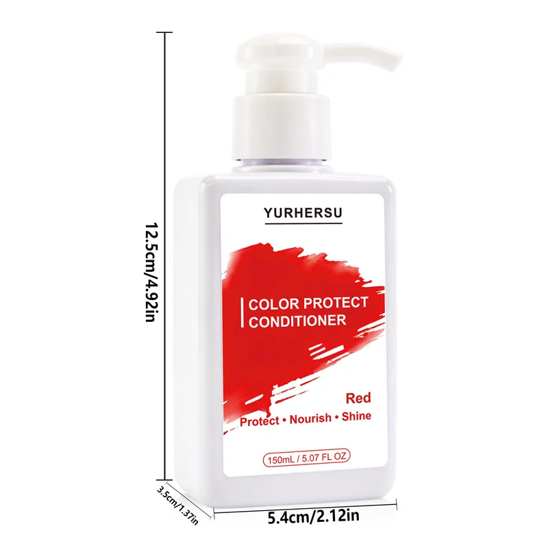 Red Color Depositing Conditioner Color Protecting Treatment Anti-Fade Maintains Vibrant Red Hair After Dyeing