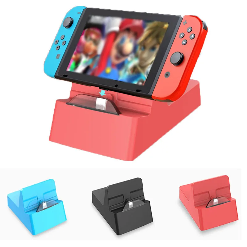 

For Switch Base 3-In-1 Base NS Game Console Base Game Console Hub Red and Blue Screen Projection Base Dropshipping