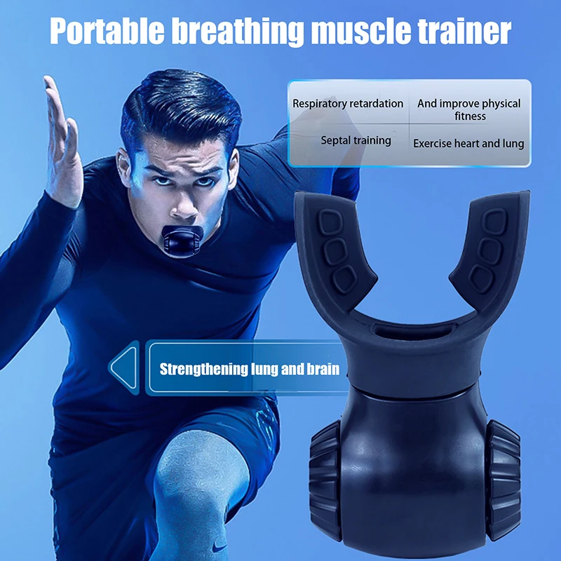 1Pc Silicone Breathing Trainer Lung Respirator Fitness Equipment Respiratory High Altitude Training Outdoor Exercise Tool