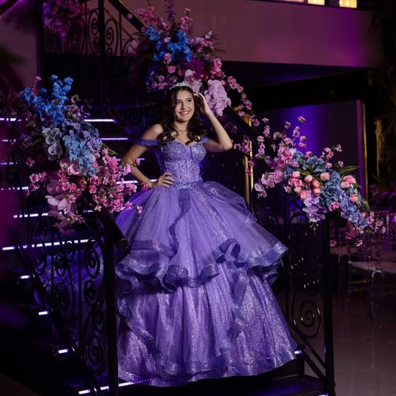 Рисунок 5 - Блестящие фиолетовые платья Quinceanera