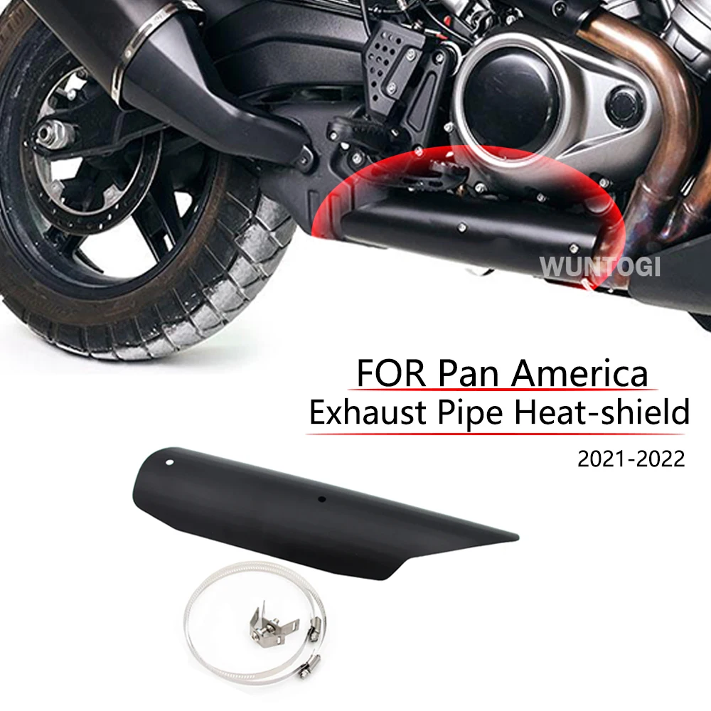 Pan America Accessories Exhaust Pipe Heat-shield Muffler Staight Cover Pipe Heat-shield For PANAMERICA 1250 PA1250 Kit 2021-2022