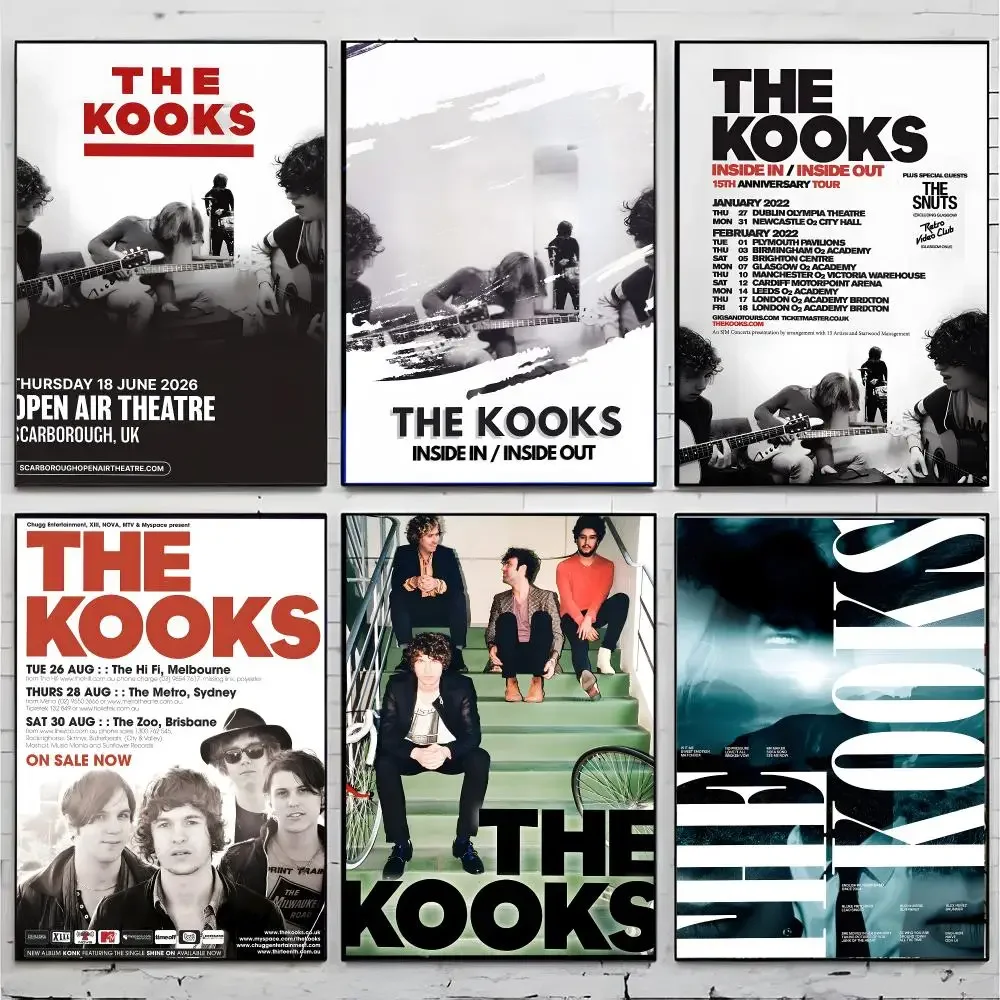 Indie Rocker T-The Kooks Poster Superior Home Space  Indoor Decorative Art & Home Decor