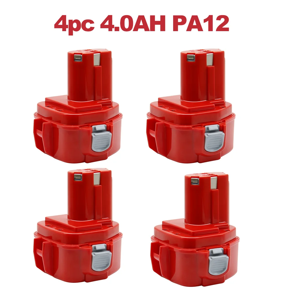 Powtree 12V 3.5Ah/4.0Ah Batterij Voor Makita PA12 Ni-Mh Batterij Voor Makita 1220 1201 1222 1233SA/B1235 192681-5 Power Tool Batterij