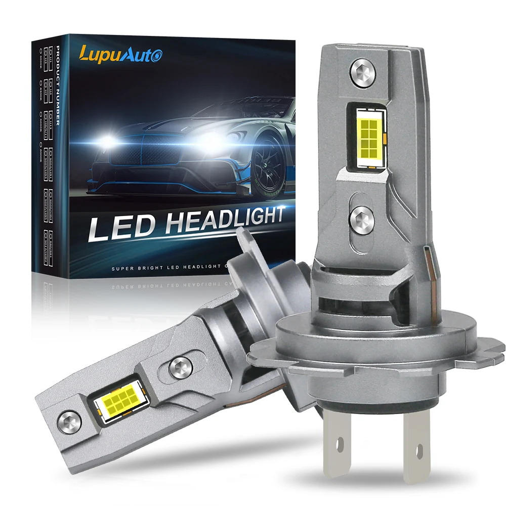 

NLpearl 2Pcs 80W High Power H7 LED Bulb Turbo Headlight Canbus 20000LM 12V CSP 1:1 Size Wireless H7 Ventilated LED Diode Lamp H7