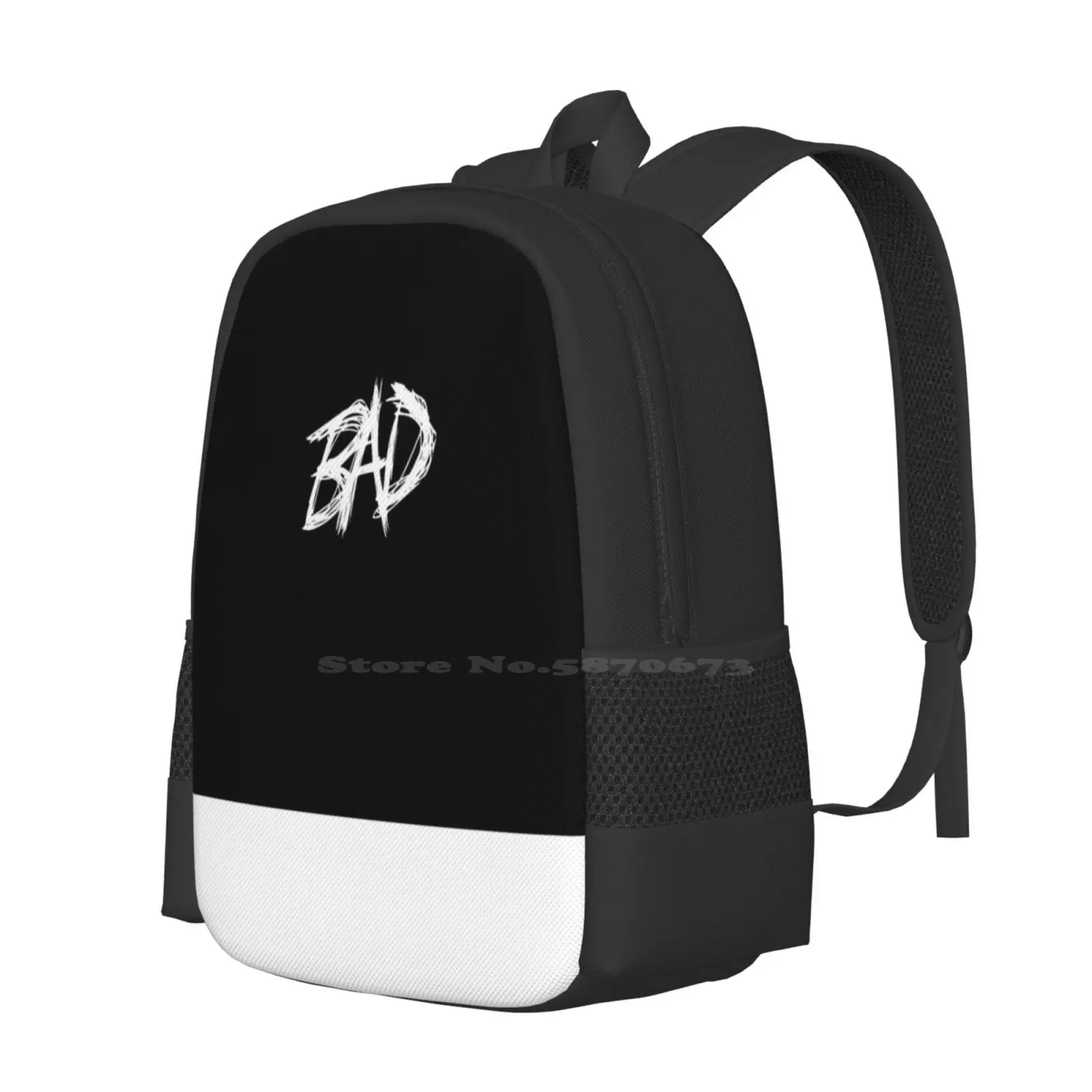 Bad ( ) 3d Print Design Backpack Student Bag Rap Bad Underground Usa Money